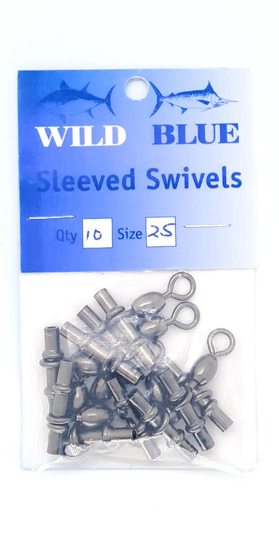 WILD BLUE SLEEVED CRANE SWIVELS