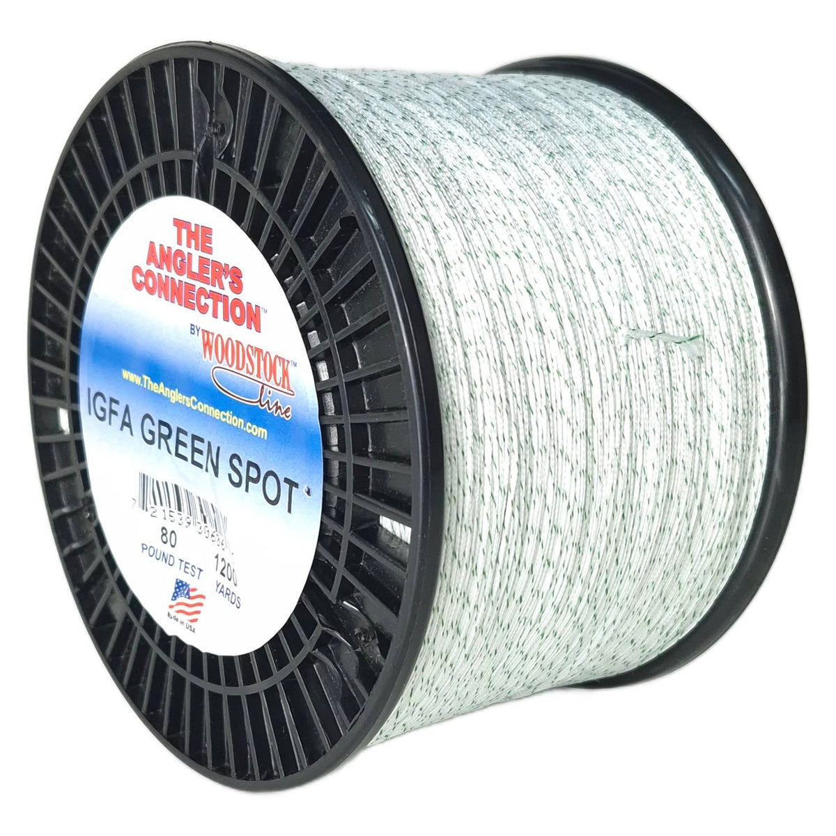 WOODSTOCK GREEN SPOT DACRON 80LB 1200YD – Gun City Fishing