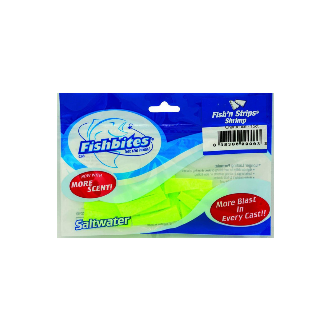 FISH BITES FISH N STRIPS SHRIMP 15PK