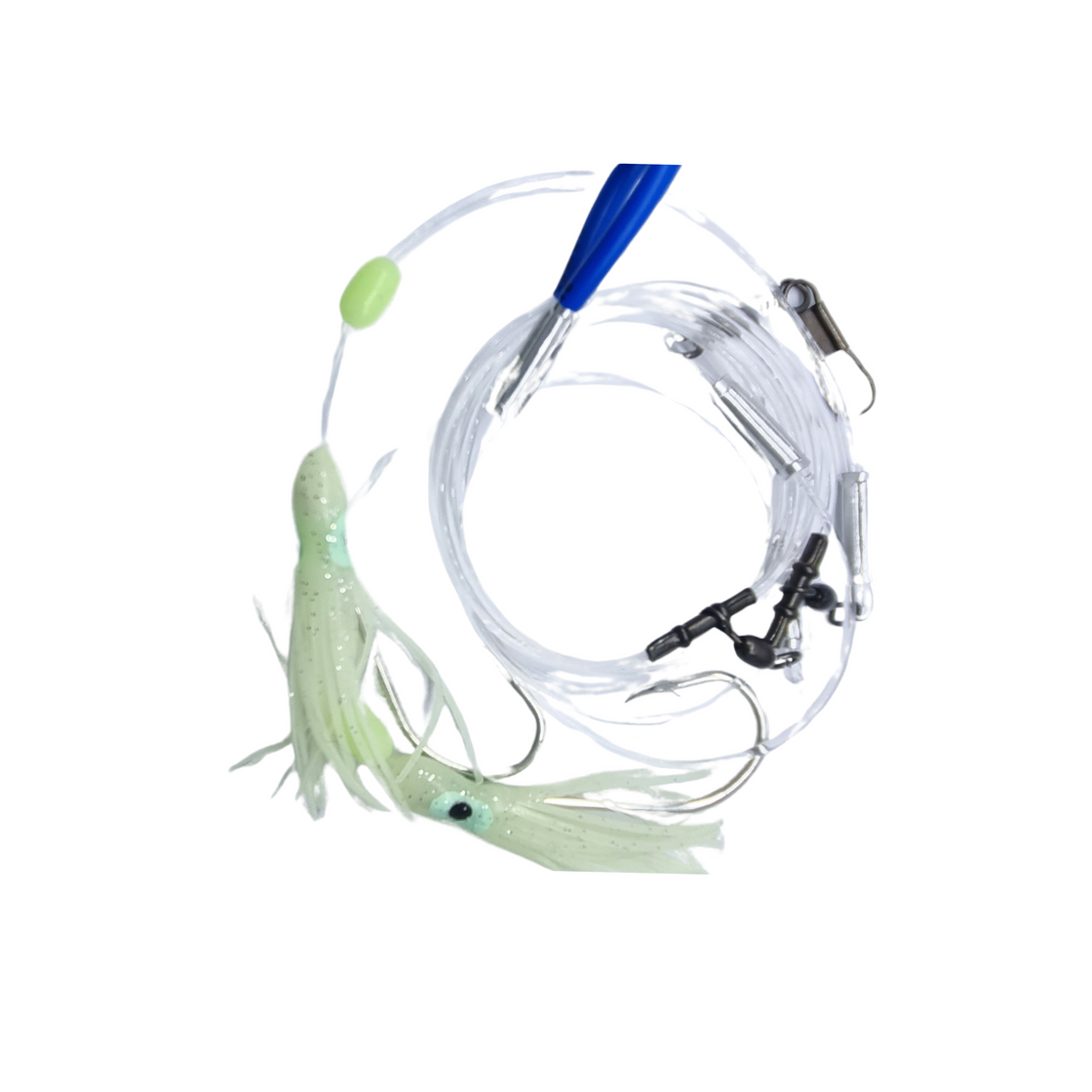 WILD BLUE ALL PURPOSE RIG 2 HOOK 60MM SKIRT