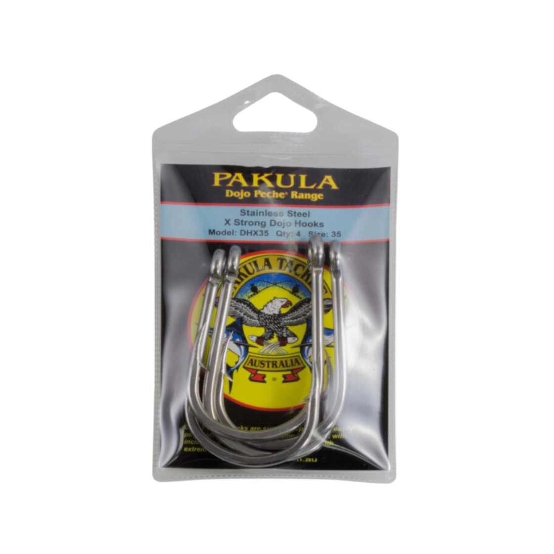 PAKULA DOJO HOOK LIGHT GAUGE HOOK 4 PACK