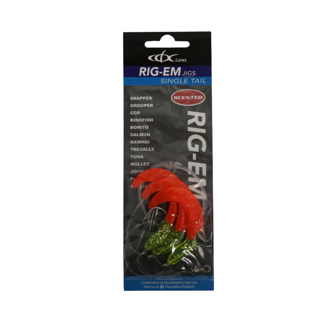 CDX LURES SINGLE TAILS 7CM