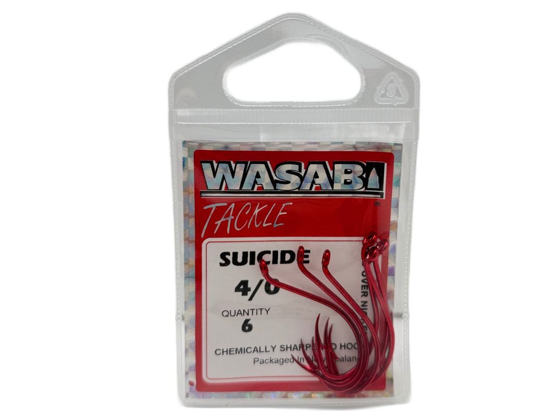BLK MGC WASABI SUI HOOK RED SML 4/0 6PK