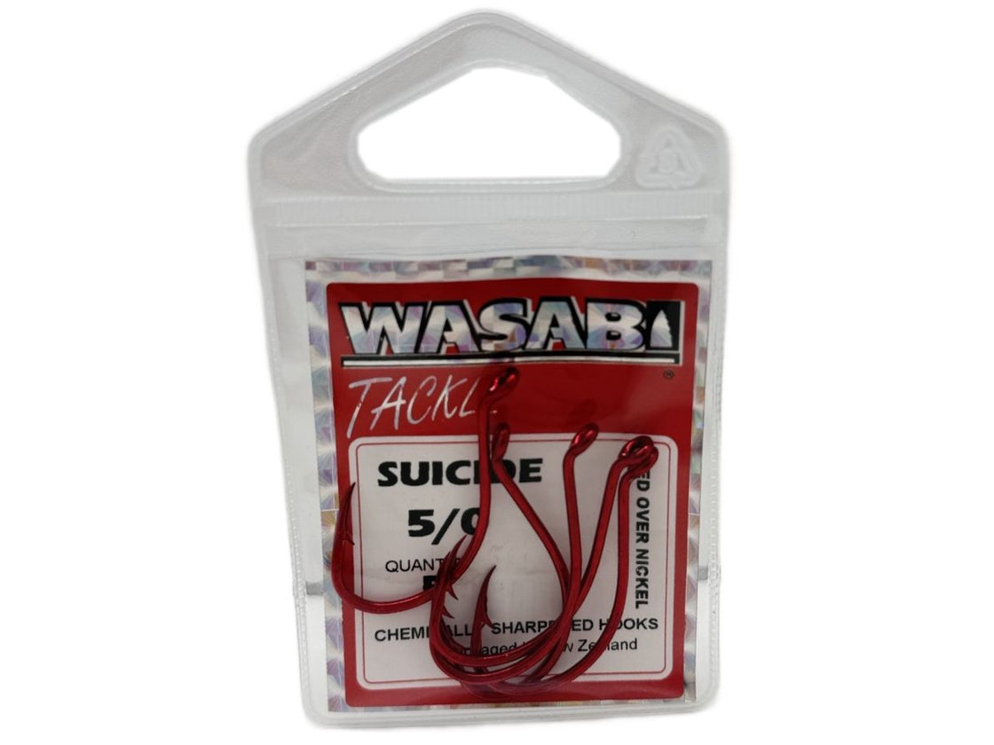 BLK MGC WASABI SUI HOOK RED SML 5/0 5PK