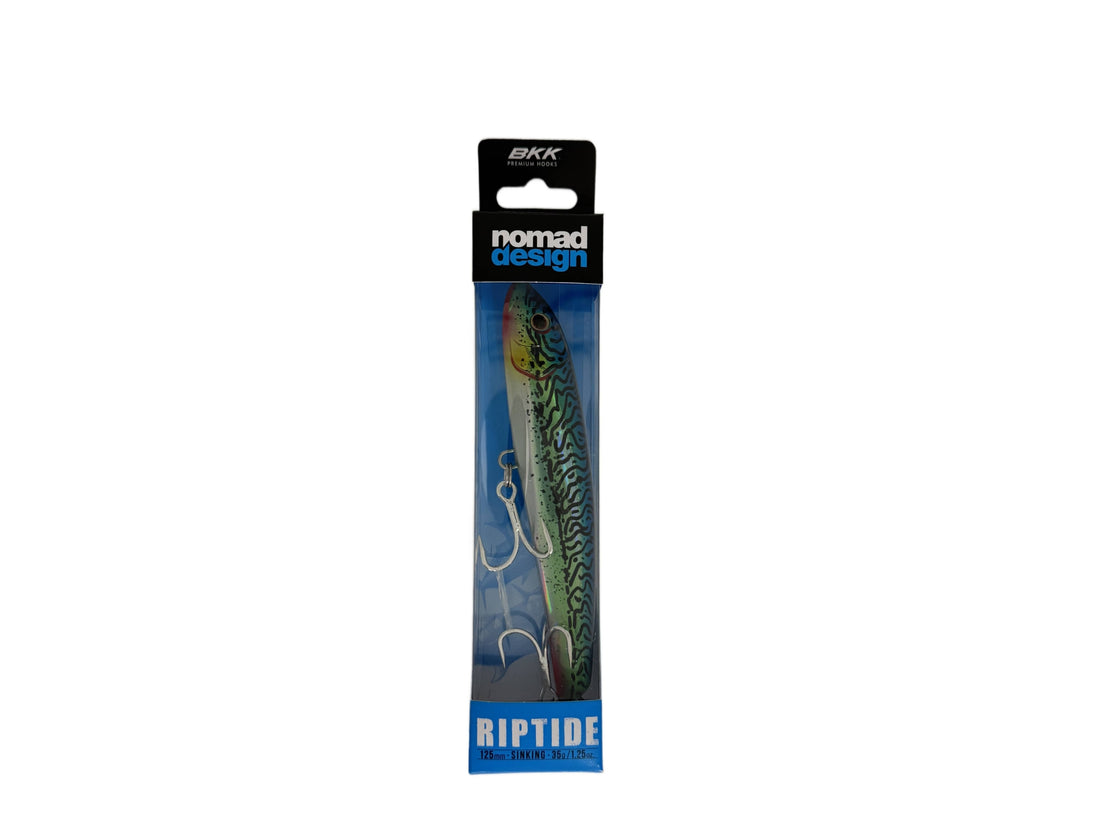 NOMAD DESIGN RIPTIDE LURE 125MM SILVER GREEN MACKERAL
