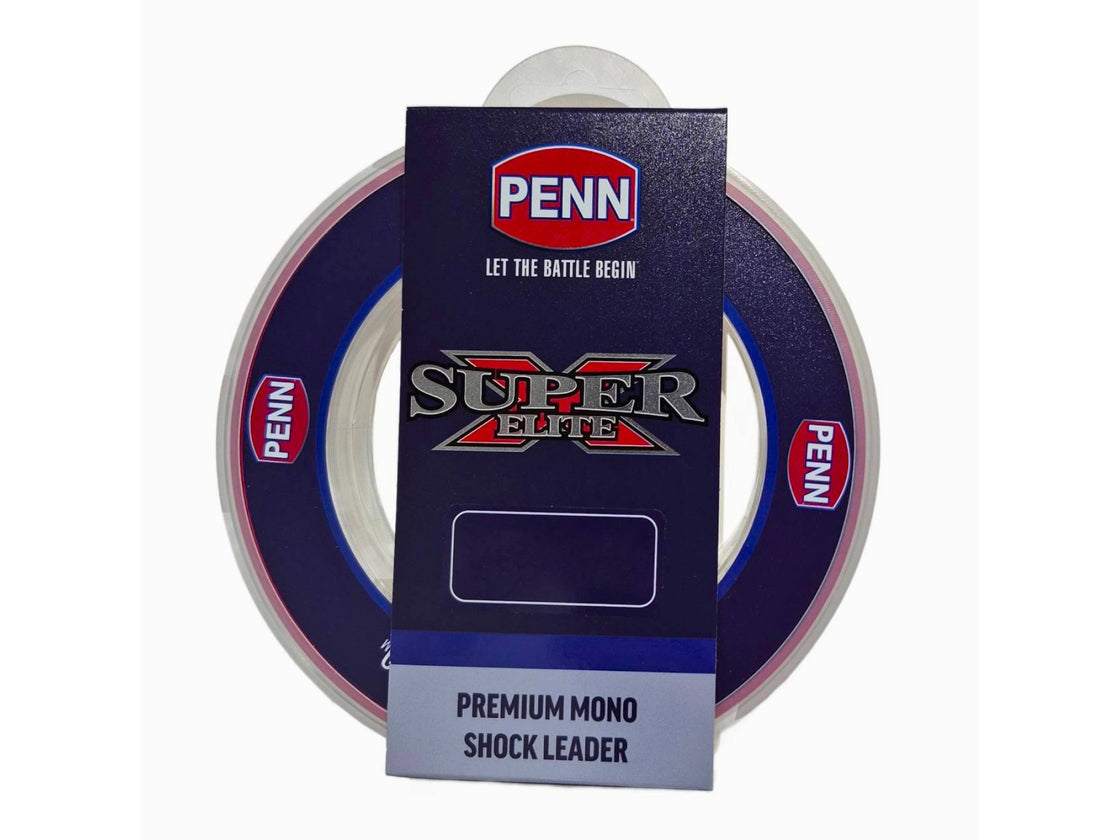 PENN SUPER X ELITE SHOCK MONO LEADER CLEAR 100M