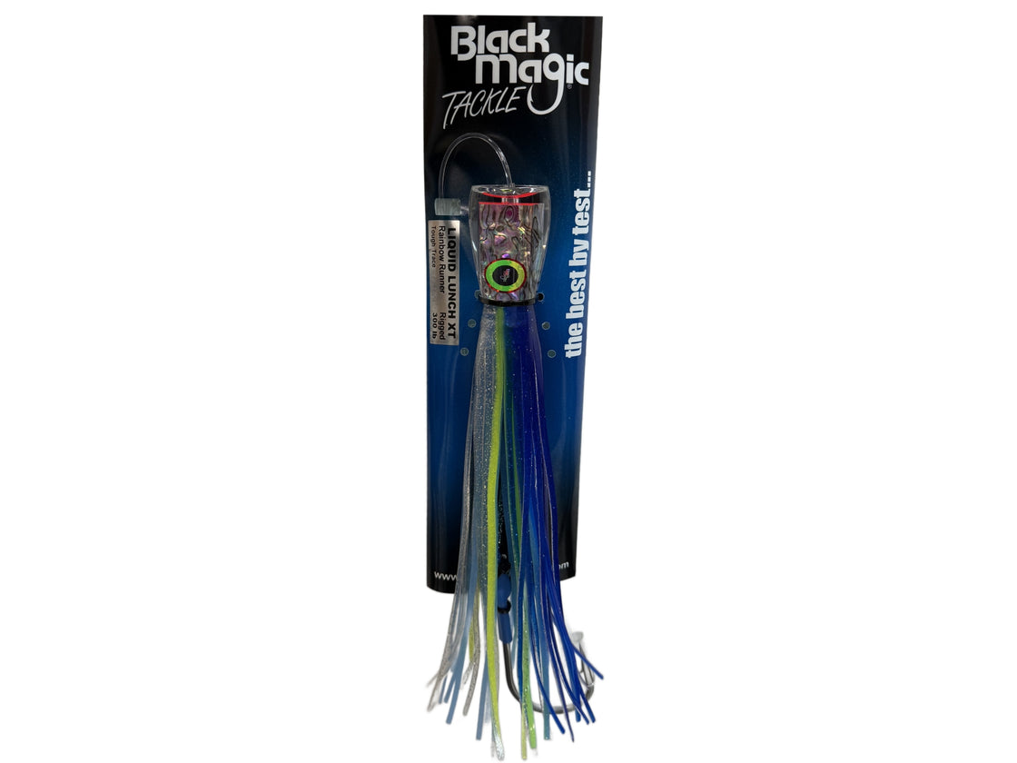 BLACK MAGIC LIQUID LUNCH XT RAINBOW RUNNER SINGLE RIG GAME LURE