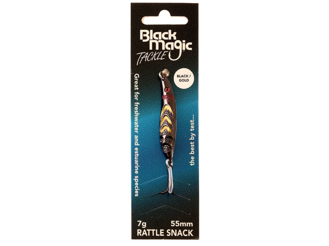 BLACK MAGIC R/SNACK LURE 7G BLACK & GOLD