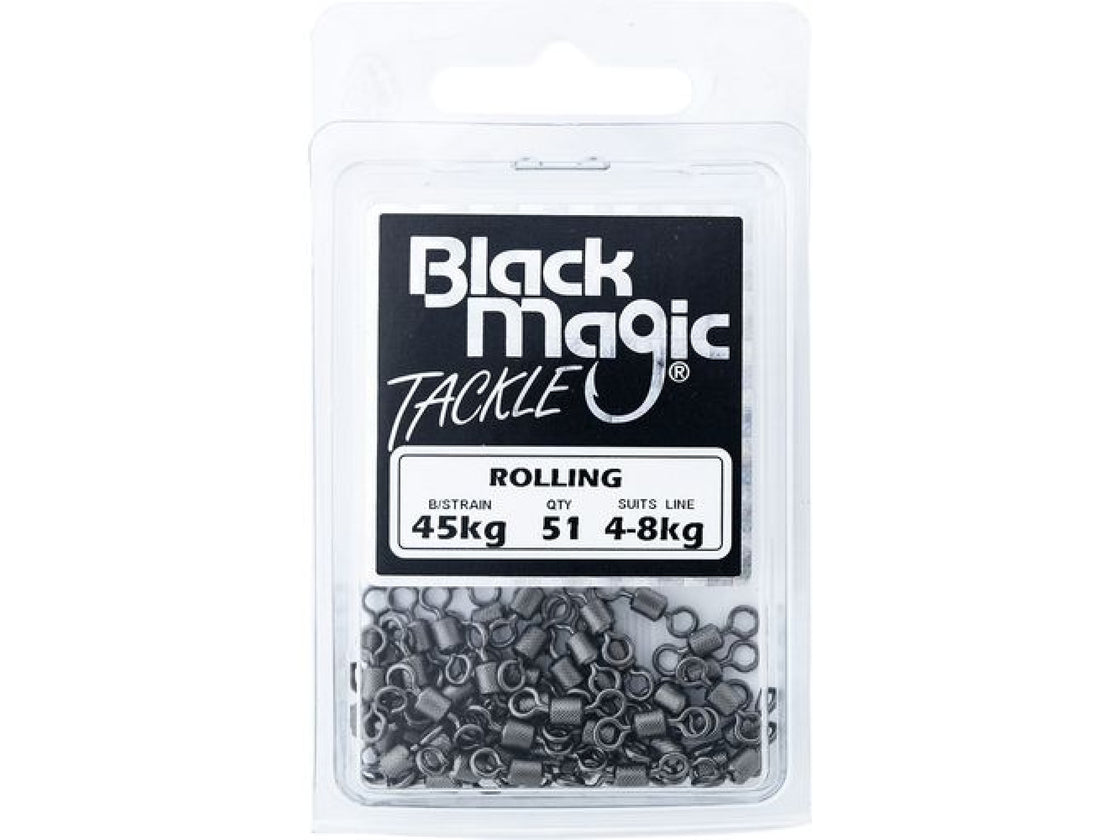BLACK MAGIC ROLLING SWIVEL 77KG 10PK