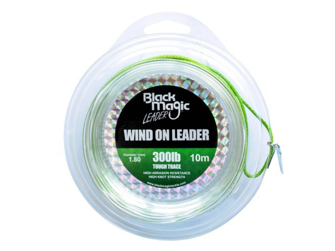 BLACK MAGIC WIND ON LEADER TOUGH TRACE 300LB 10M MONO