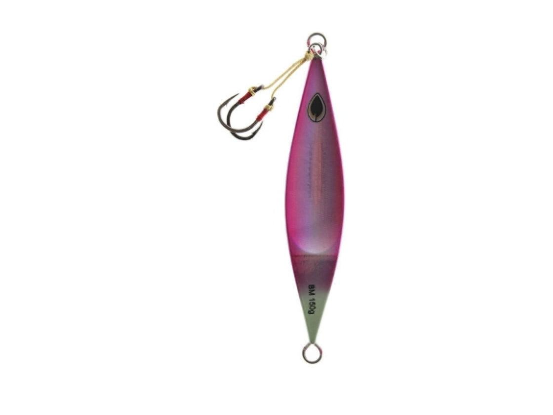 BLACK MAGIC FLIPPER JIG 150G PINK LUMO