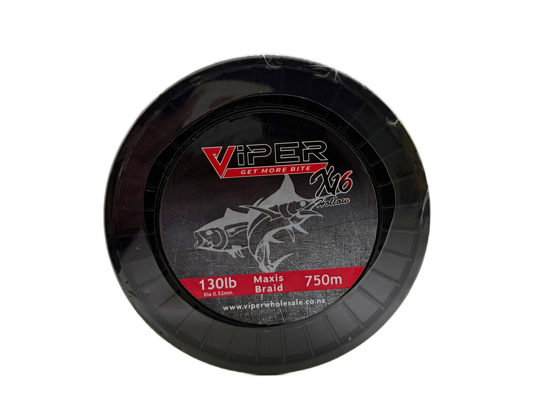 VIPER MAXIS 16 STRAND HOLLOW BRAID 130LB