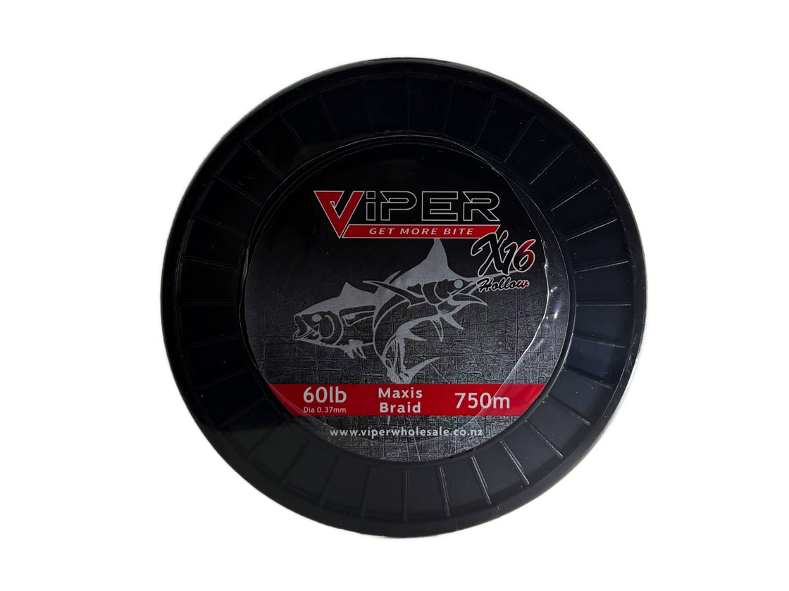 VIPER MAXIS 16 STRAND HOLLOW BRAID 60LB