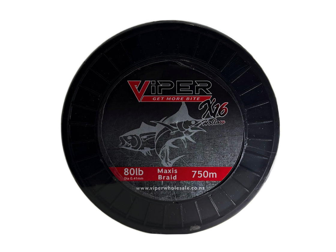 VIPER MAXIS 16 STRAND HOLLOW BRAID 80LB