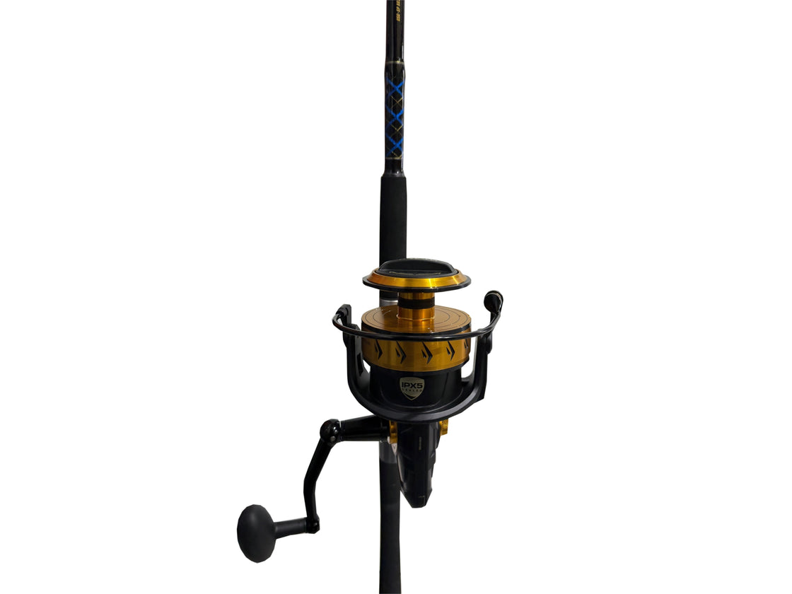 SHAKESPEAR 8'2" 6-10KG 1PCE SPIN ROD PENN SPINFISHER VII 10500 SPIN REEL PACKAGE