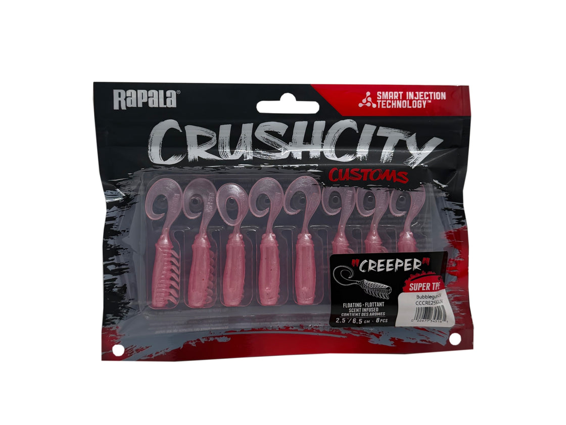 RAPALA CRUSH CITY CREEPER 2.5" 8PK BUBBLEGUM