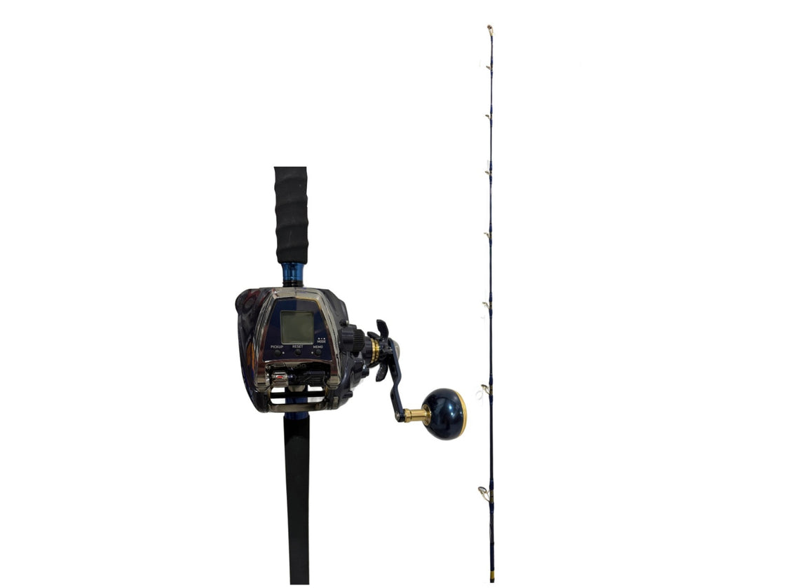 DAIWA LEOBRITZ 500JPY ELECTRIC GAME REEL DAIWA SEA POWER 22 6'3" 160G - 350G GAME ROD PACKAGE