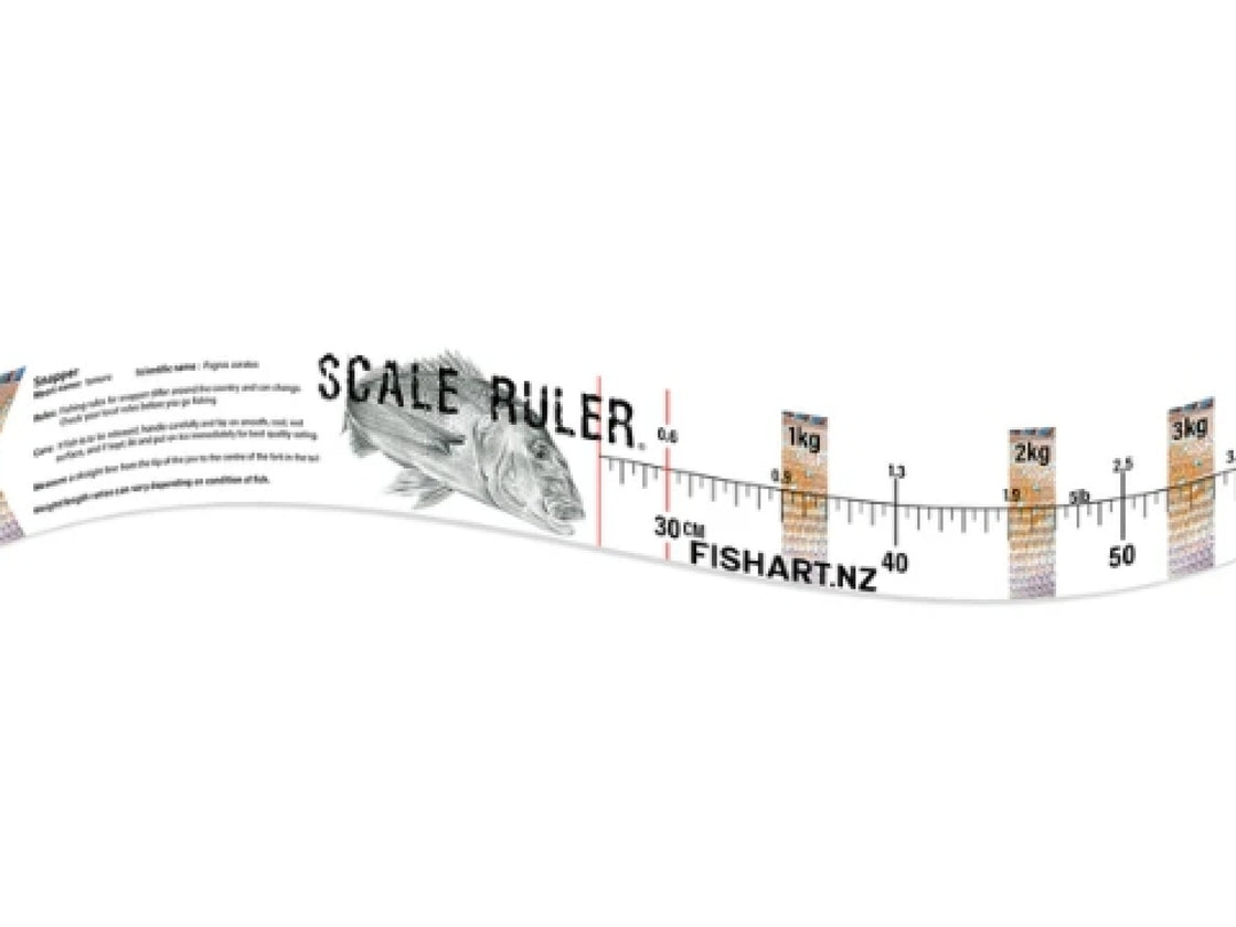 FISH ART SCALE RULER SNAPPER