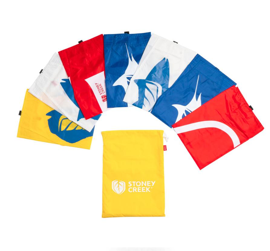 Stoney Creek FLAG SET WITH STORAGE BAG