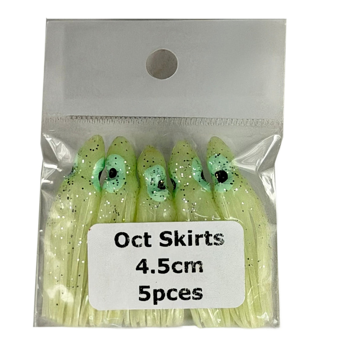 NACSAN OCT LURE SKIRT 4.5CM LUMO 5 PIECE