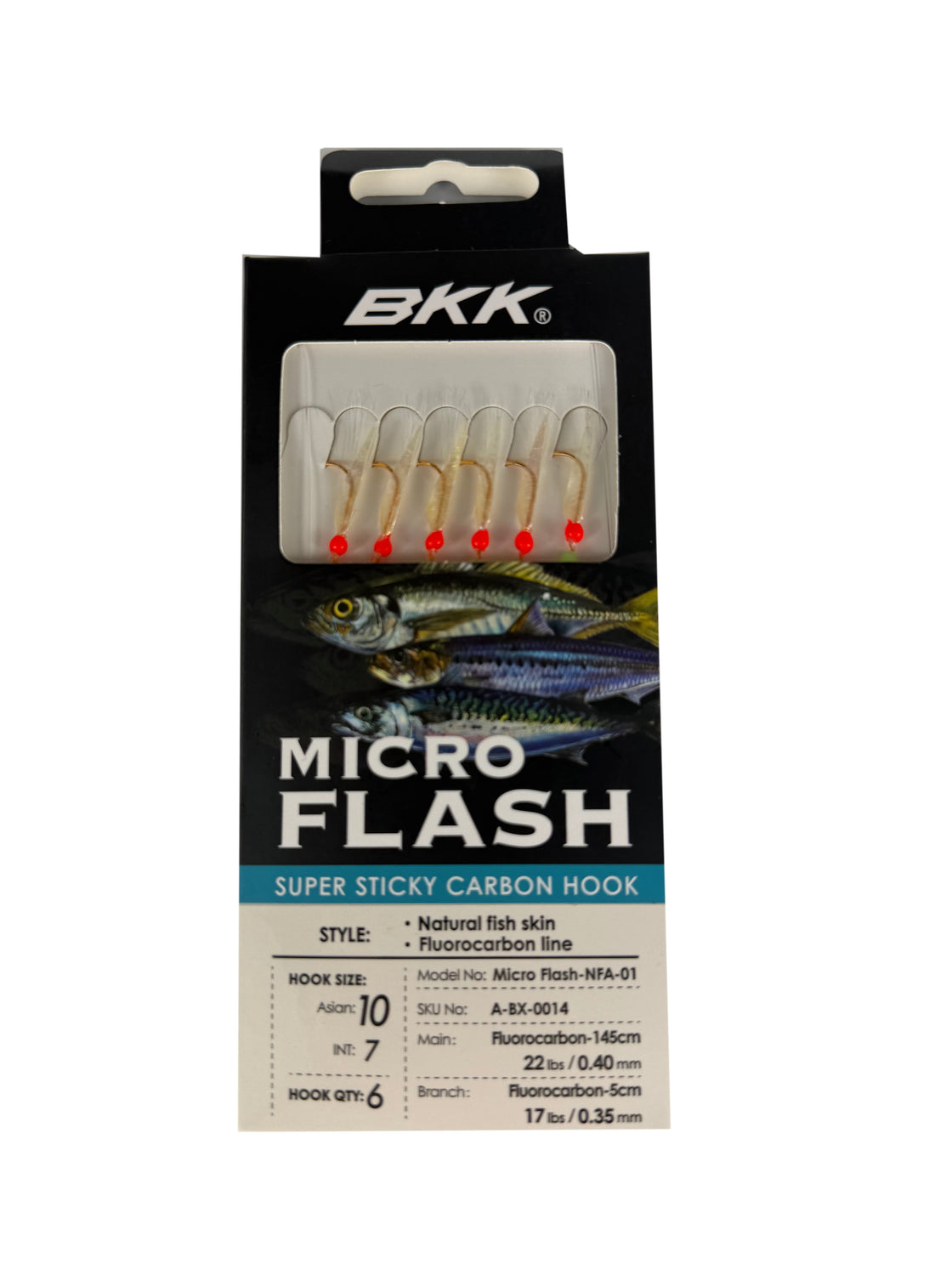 BKK MICRO FLASH NATURAL FISH SKIN SIZE #10 TRACE