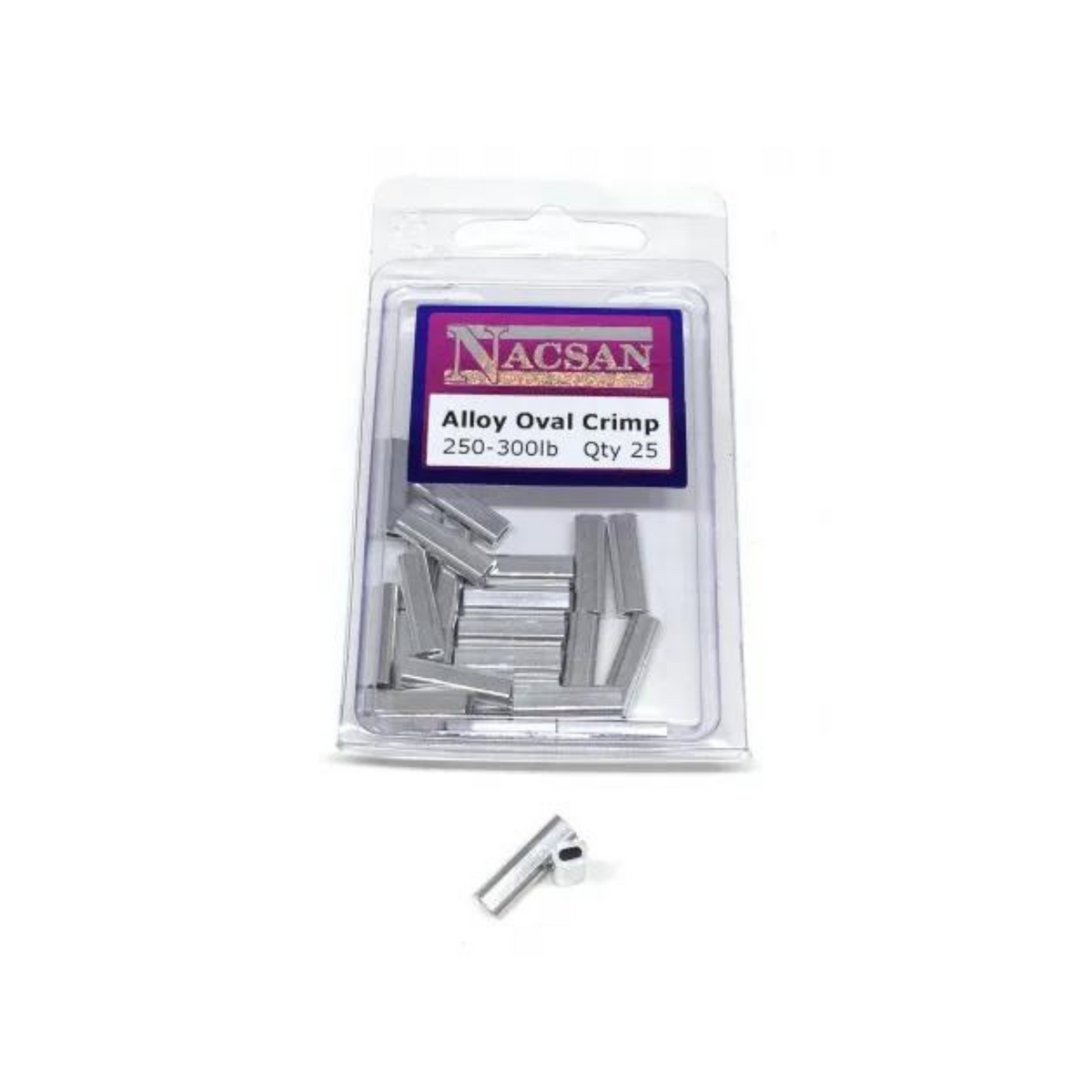 NACSAN ALLOY OVAL CRIMP – Gun City Fishing