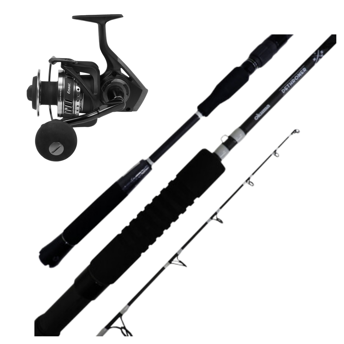 okuma cedros rod OKUMA DETHRONER 531MH CEDROS 8000 COMBO – Gun City Fishing