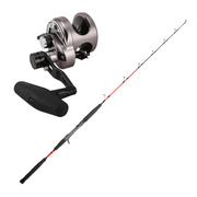 OKUMA HAKU FAST JIG 250-450GM ALIJOS 2 SPEED LEVER DRAG COMBO