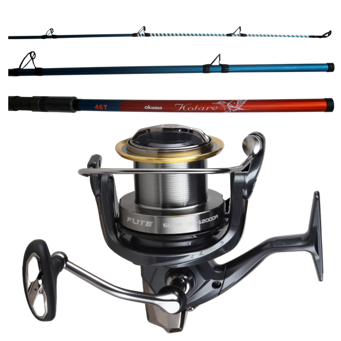 OKUMA KOTARE 14'0" FLITE SURF 12000A COMBO