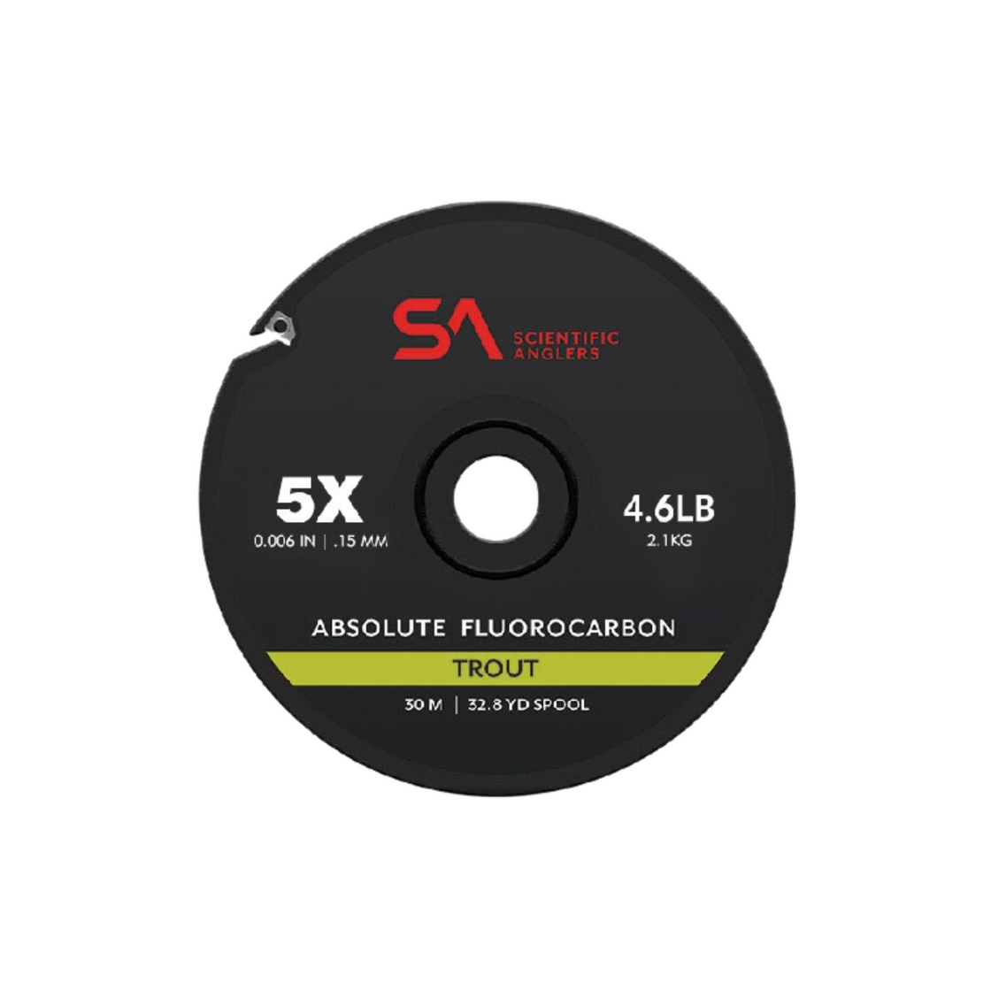 SCIENTIFIC ANGLERS ABSOLUTE FLUOROCARBON TIPPET TROUT 30M 4.6LB