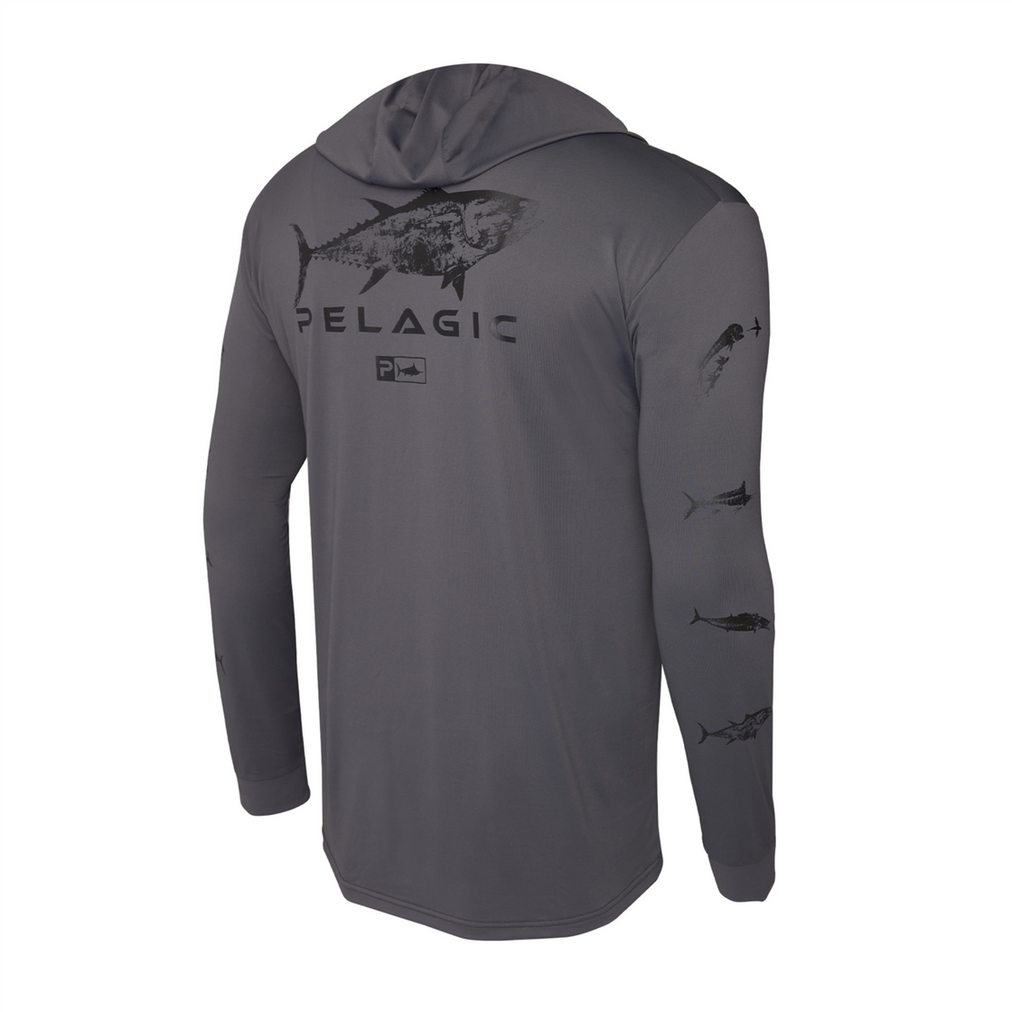 PELAGIC AQUATEK HOODED SHIRT GYOTAKU GRAPHITE Gun City Fishing